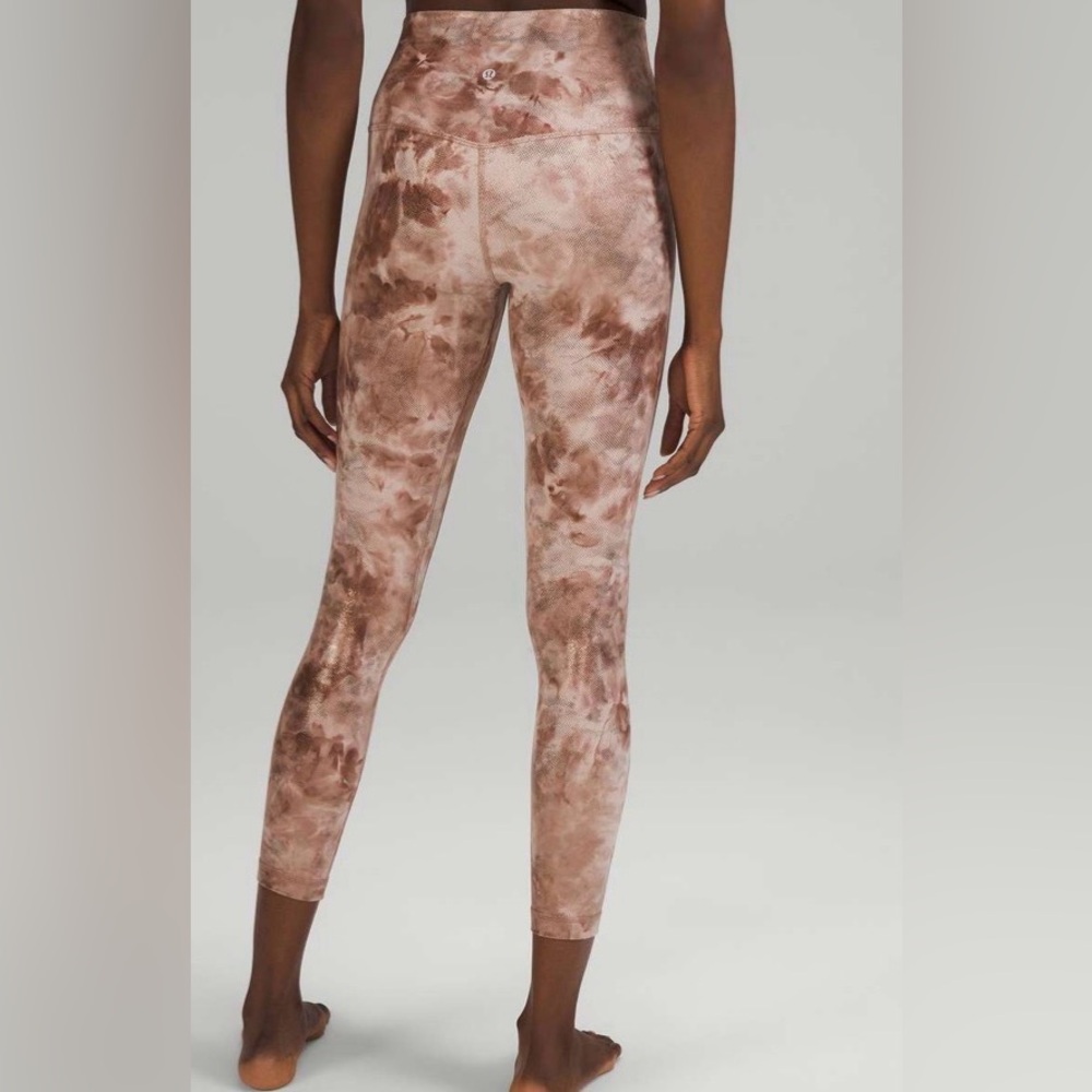 lululemon athletica Brown Tie-Dye Leggings